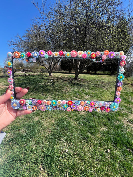 Floral License Plate Frame (Universal Frame)