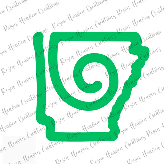 Arkansas State Paperclip (Clear)