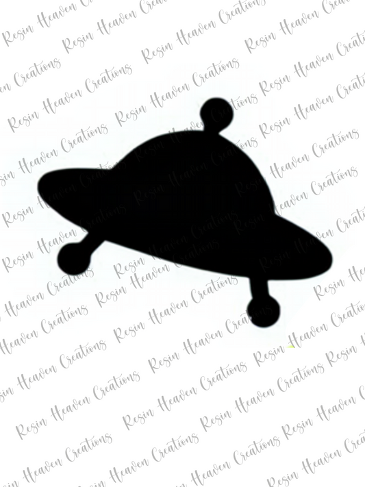 Spaceship Shaker (KEYCHAIN OR BADGE)