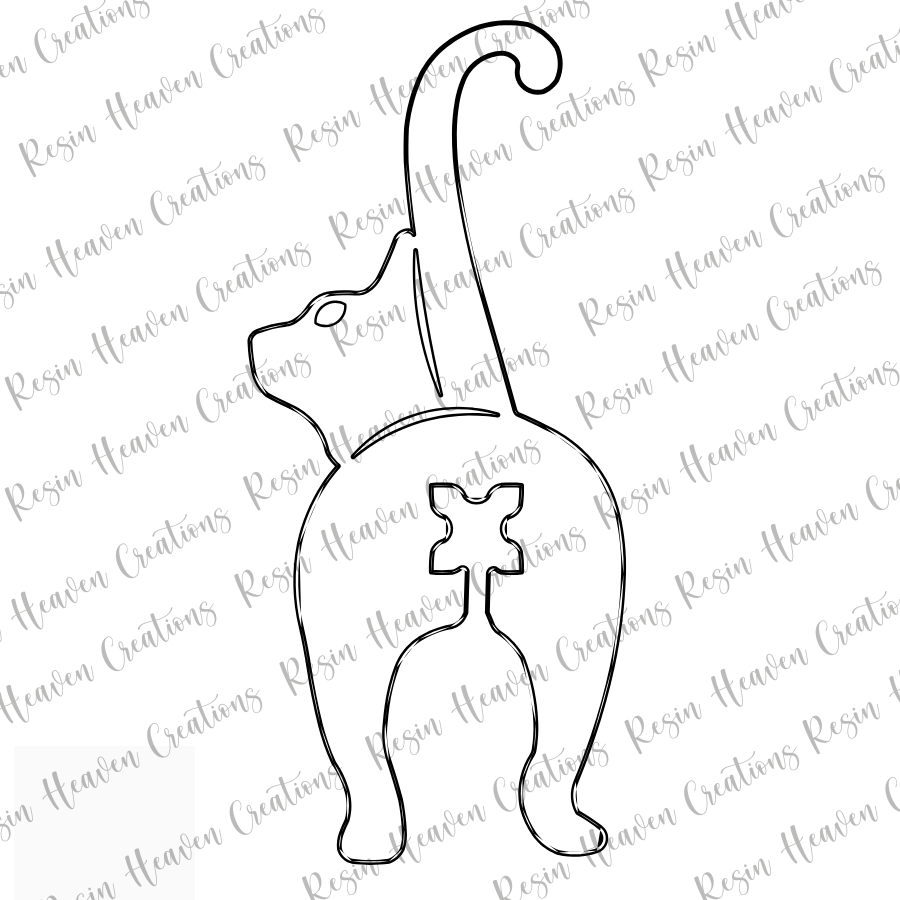 Cat Butt Bag Clip (Clear Acrylic)