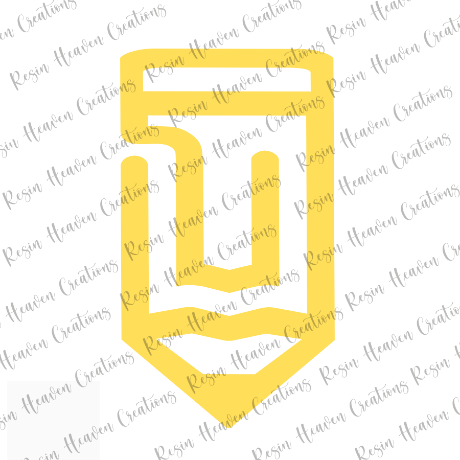 Pencil Jumbo Paperclip (Clear)