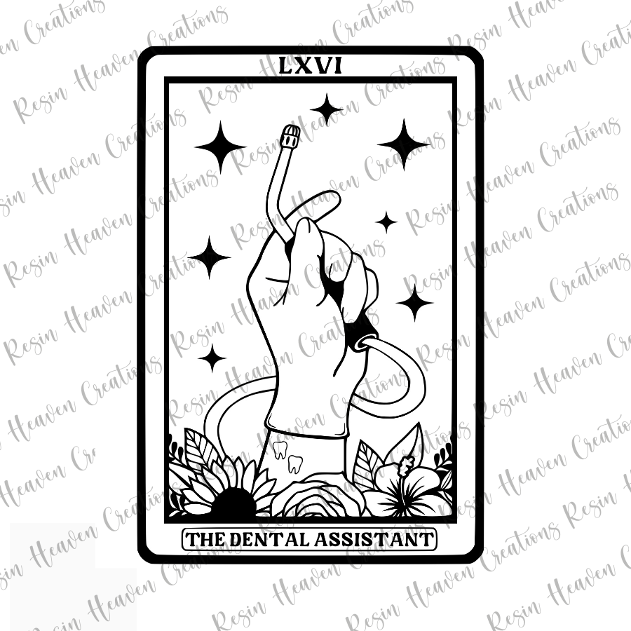 THE DENTAL ASSISTANT TARROT CARD (Decal Set)