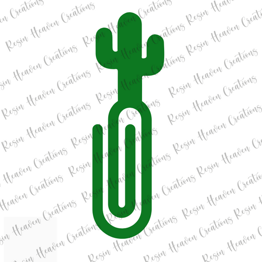 CACTUS jumbo Paperclip (Clear)