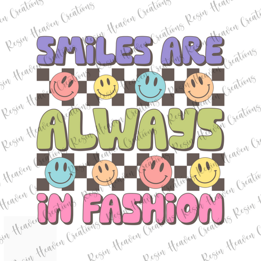 SMILES ARE ALWAYS IN FASHION (Decal Set)