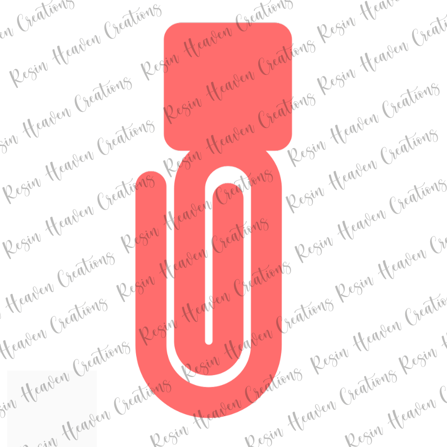 RANDOM SHAPES SET (4) JUMBO Paperclip (Clear)