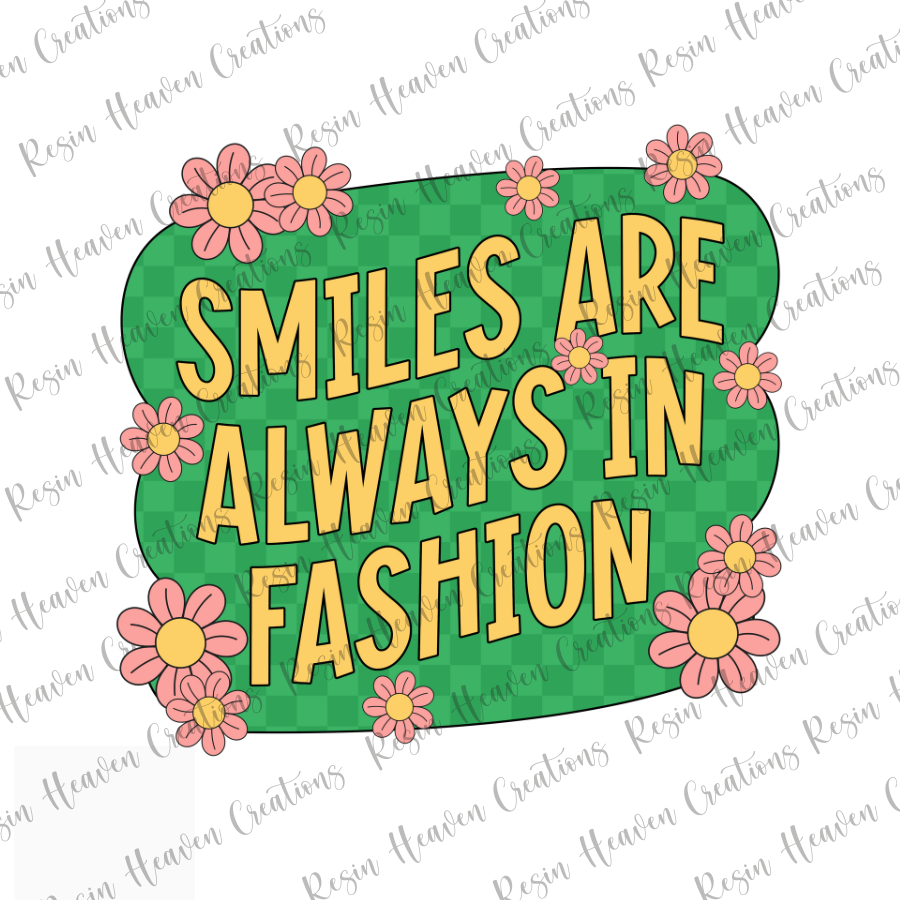 SMILES ARE ALWAYS IN FASHION FLORAL (Decal Set)