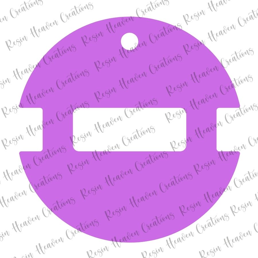 Hair Tie Holder Acrylic Blank Circle Shape