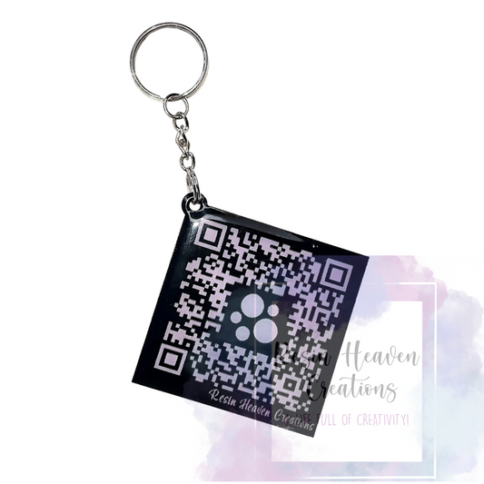Business QR Code Keychain