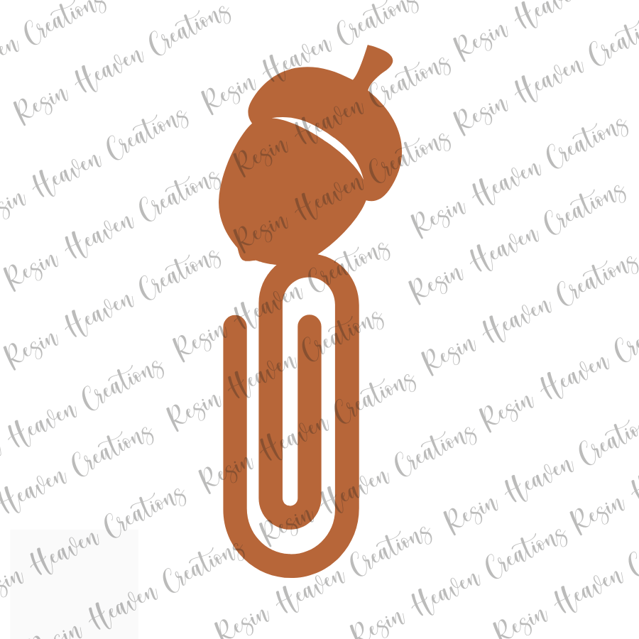 Acorn JUMBO Paperclip (Clear)