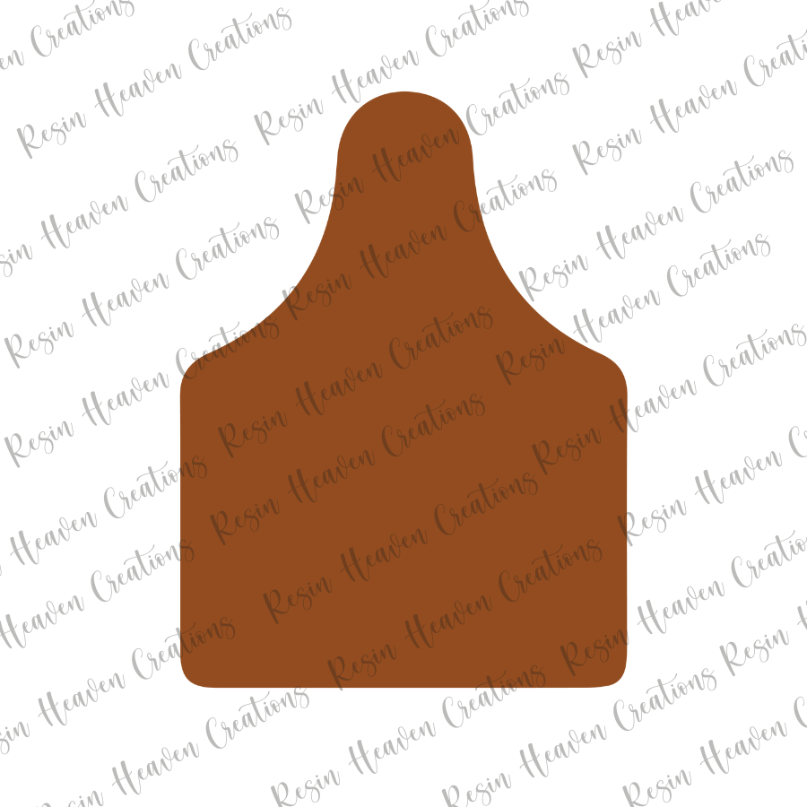 Cow tag (keychain or badge reel)