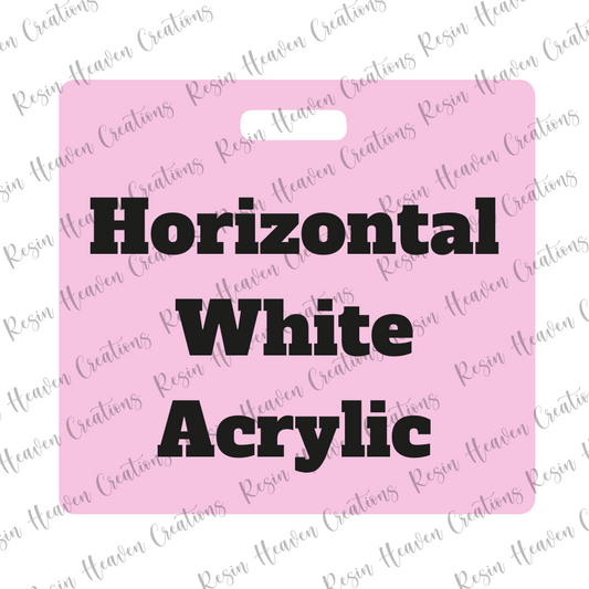 White Lightweight Horizontal Badge Buddy