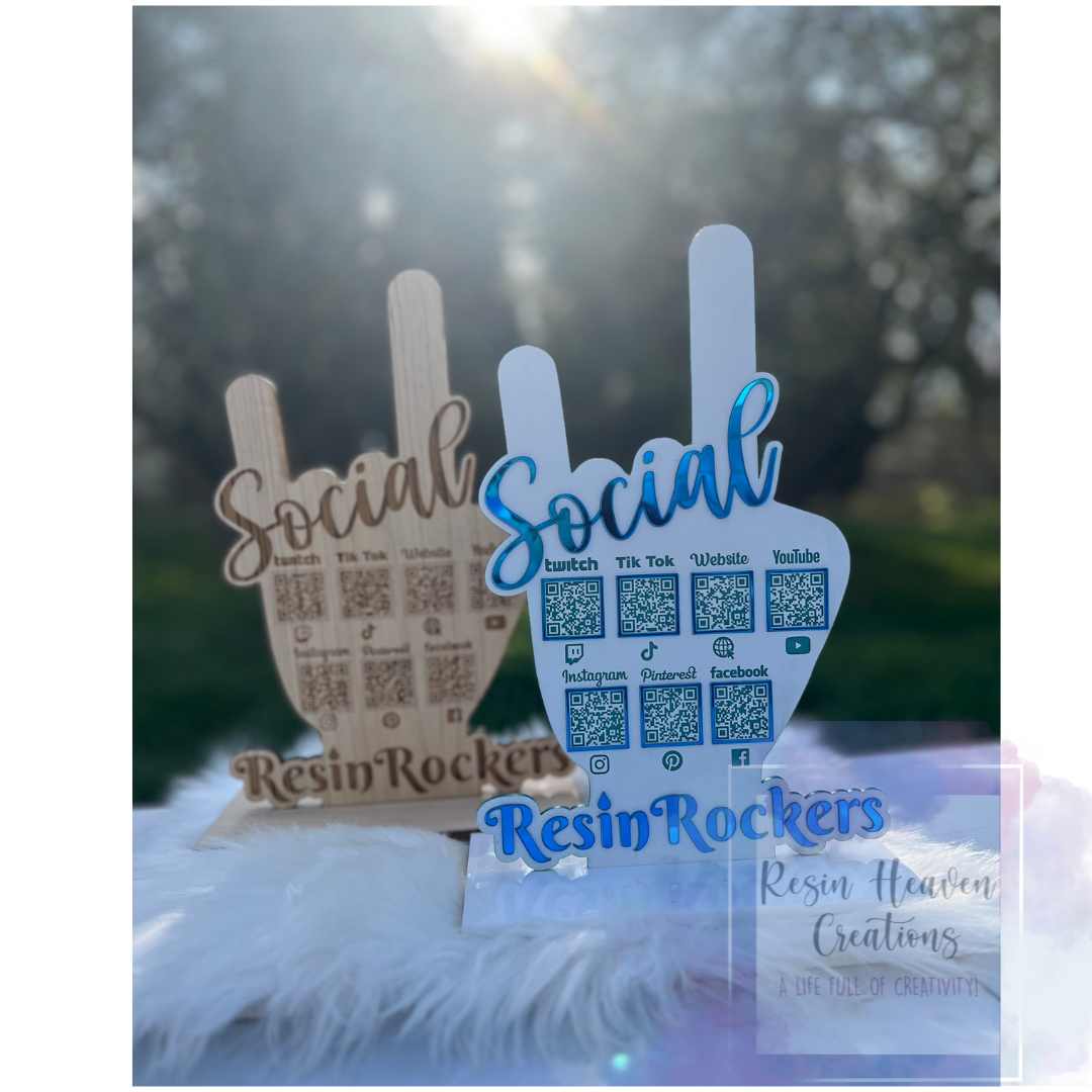 Custom Social / Pay signs.
