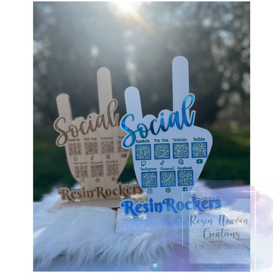 Custom Social / Pay signs.