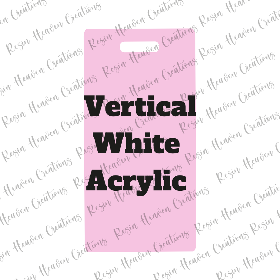 White Lightweight Vertical Badge Buddy