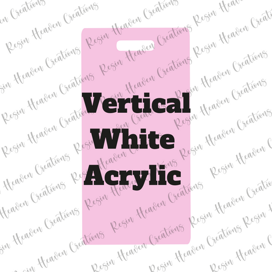 White Lightweight Vertical Badge Buddy
