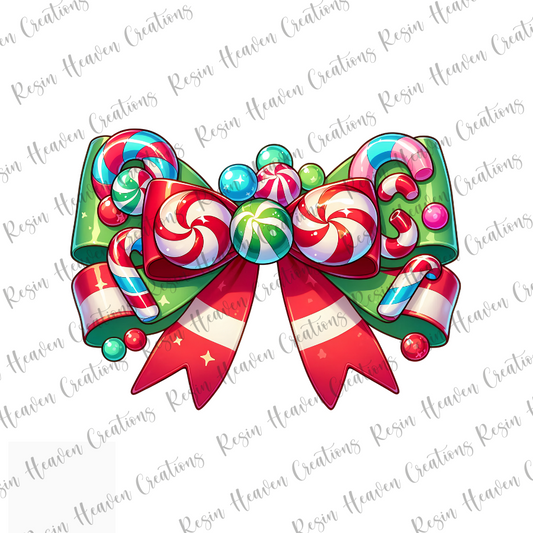 Christmas Bow 1 (DECAL SET)