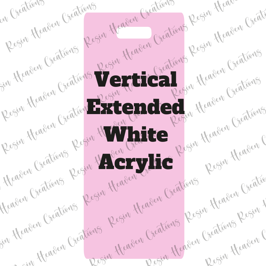 White Lightweight Vertical Extended Badge Buddy