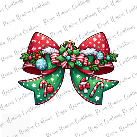 Christmas Bow 3 (DECAL SET)