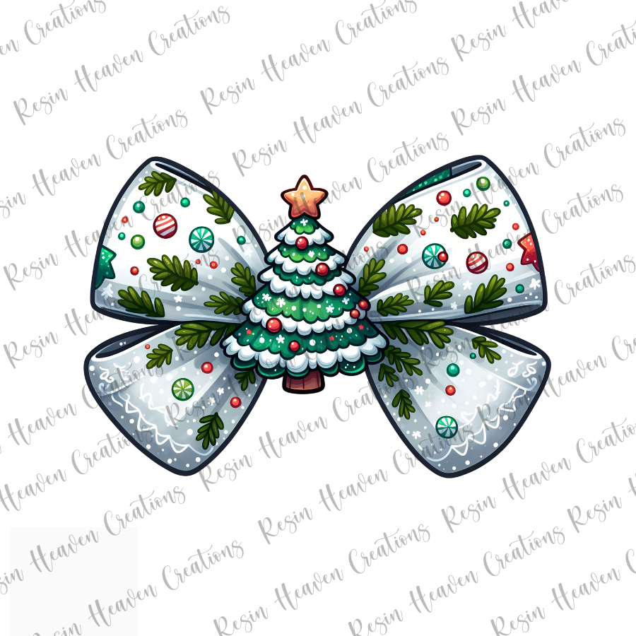Christmas Bow 4 (DECAL SET)