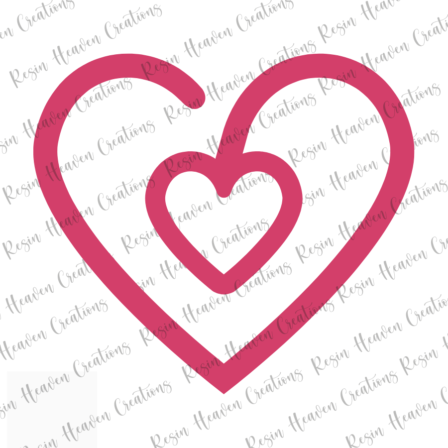 Heart Jumbo Paperclip (Clear)