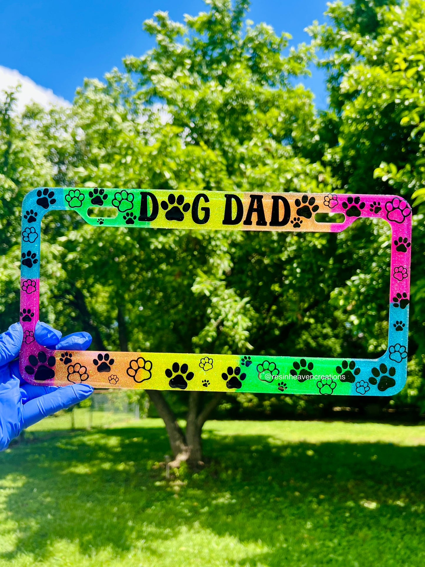 Custom LICENSE PLATE FRAME (made to order)