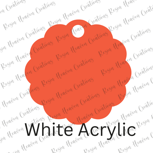 WHITE 20-30 Oz (FULL LID Flower Topper)