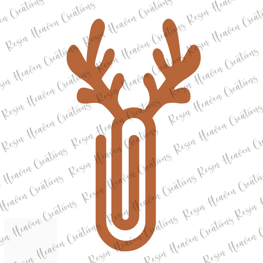 Reindeer Antler JUMBO Paperclip (Clear)