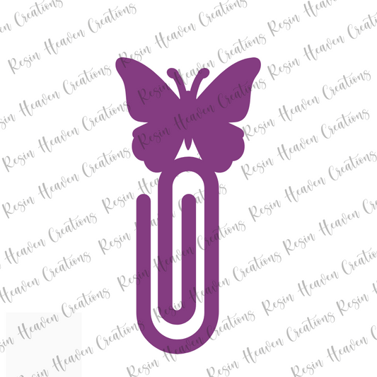 Butterfly jumbo Paperclip (Clear)