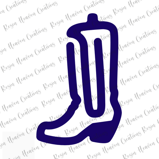 Boot Jumbo Paperclip (WHITE ACRYLIC)