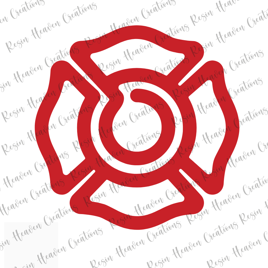 Firefighter Jumbo Paperclip (Clear)