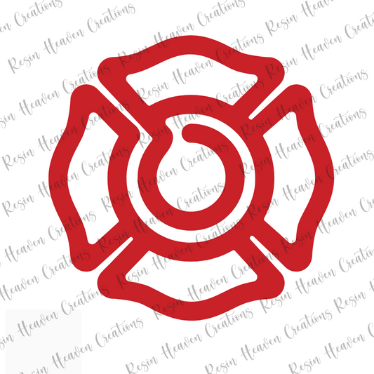Firefighter Jumbo Paperclip (Clear)