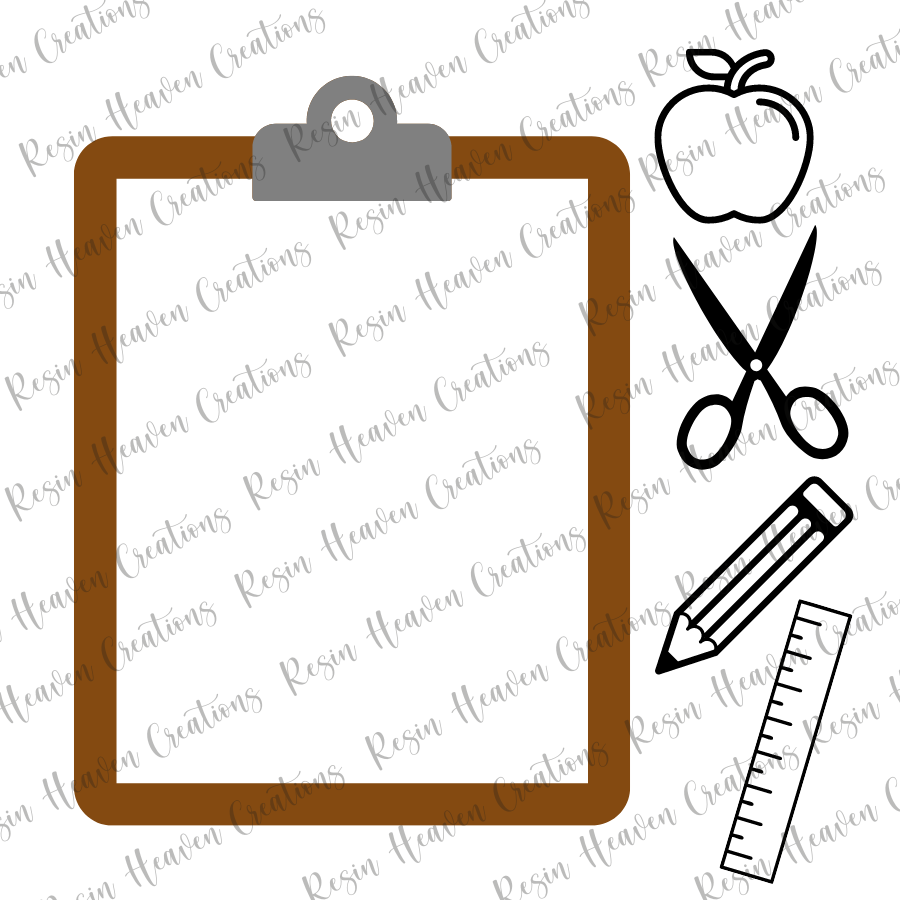 Clipboard Shaker (keychain or badge reel)