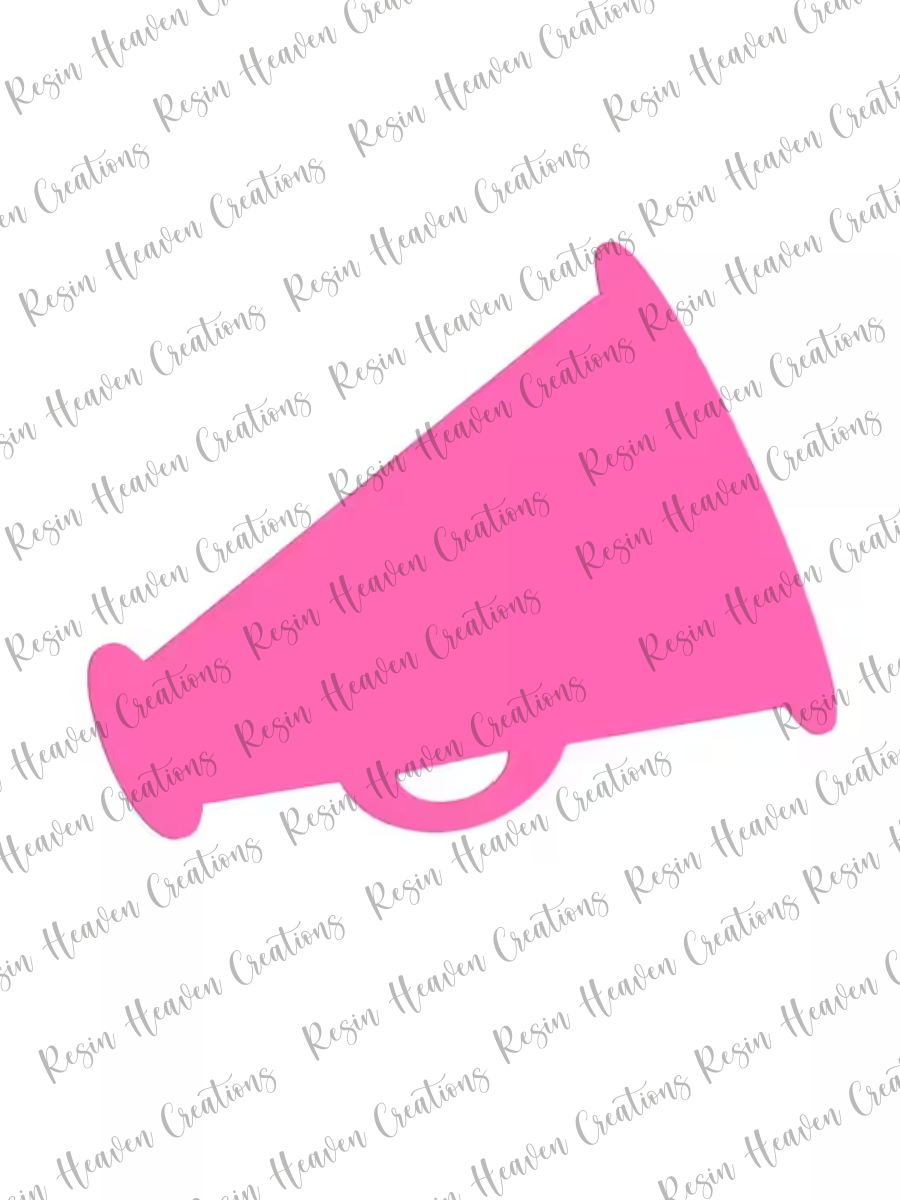 Megaphone Shaker (KEYCHAIN OR BADGE)