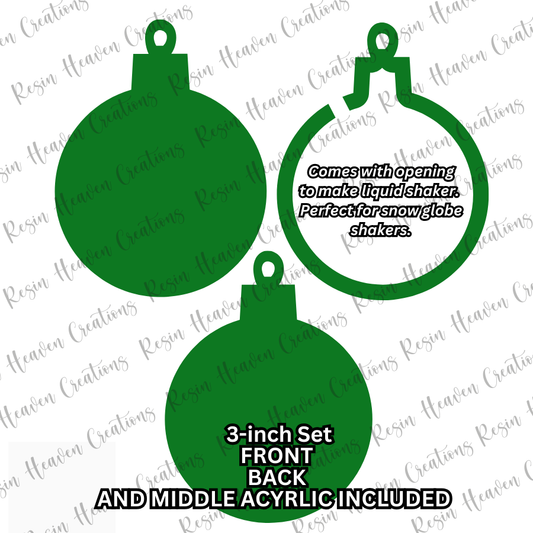 Circle Ornament Shaker (3 inch)