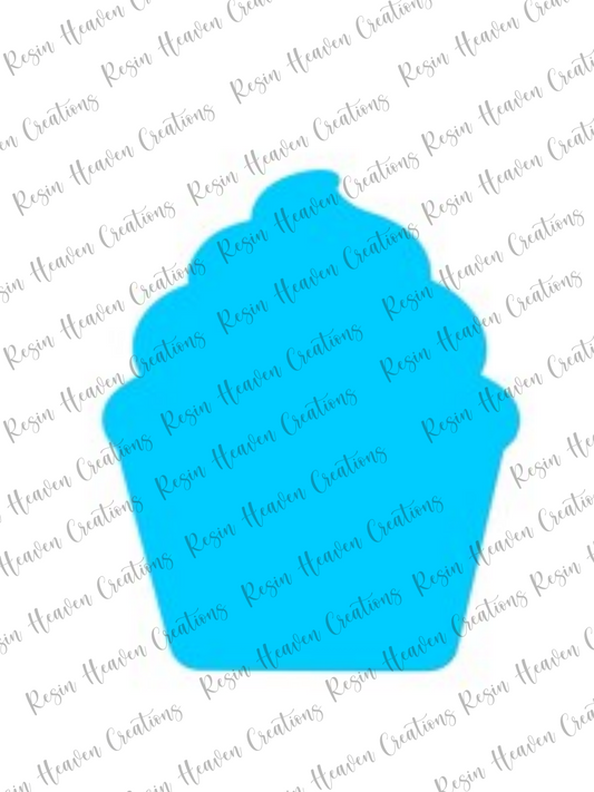 Cup Cake 1 Shaker (KEYCHAIN OR BADGE)