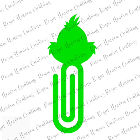The Green Guy JUMBO Paperclip (Clear)