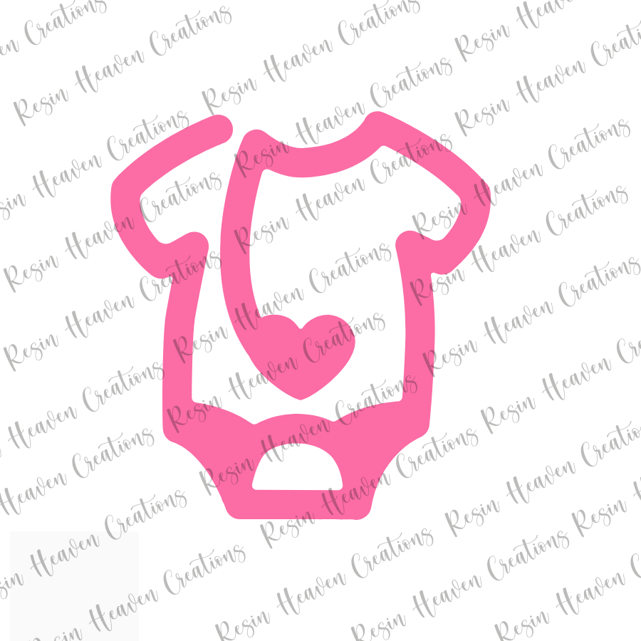 Baby Romper Paperclip (Clear)