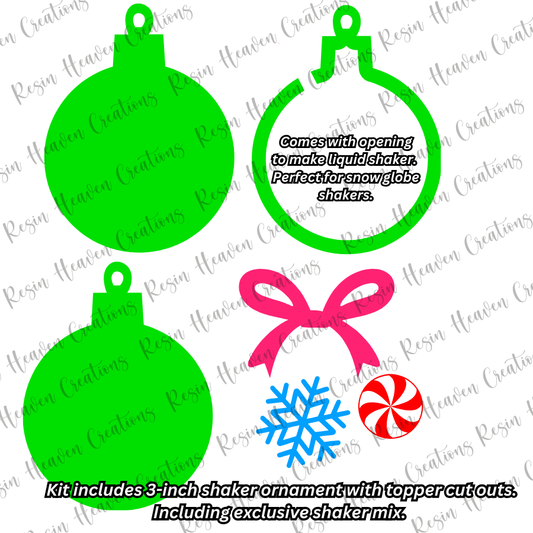 Circle Ornament Shaker KIT (3 inch)