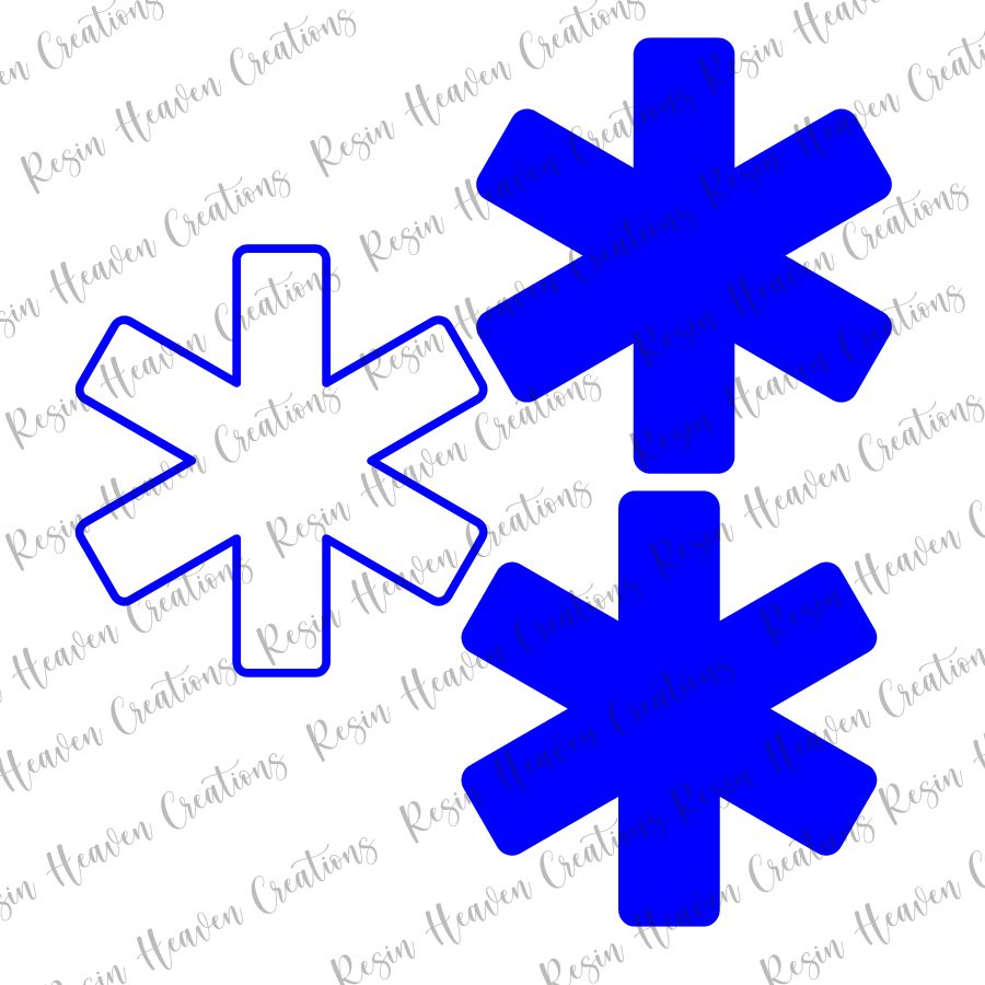 Star of Life Shaker (keychain or badge reel)