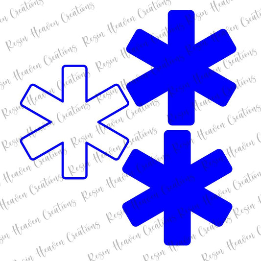 Star of Life Shaker (keychain or badge reel)