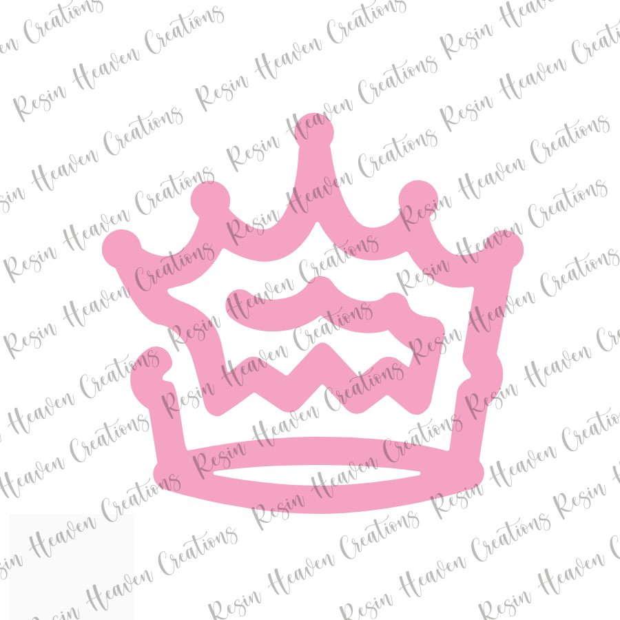 Crown Jumbo Paperclip (WHITE ACRYLIC)