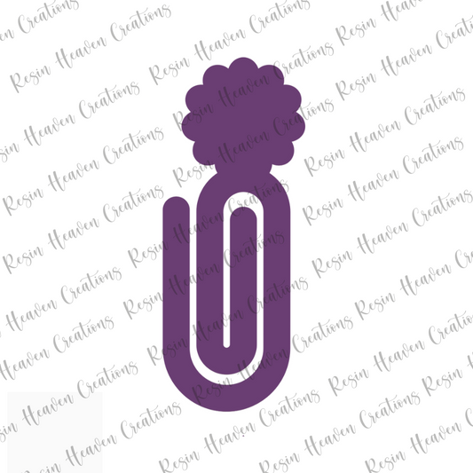 RANDOM SHAPES SET (4) JUMBO Paperclip (Clear)