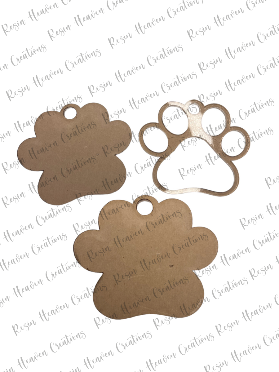 40oz Stanley Paw Print Shape shaker topper Blank