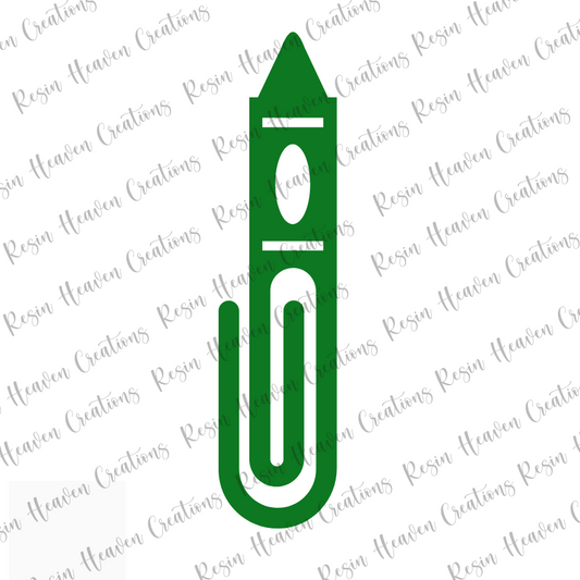 CRAYON jumbo Paperclip (Clear)