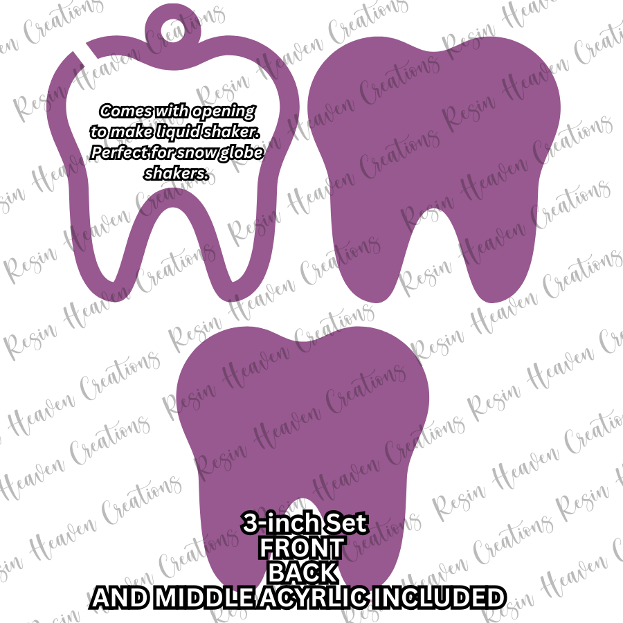 Tooth Ornament Shaker (3 inch)