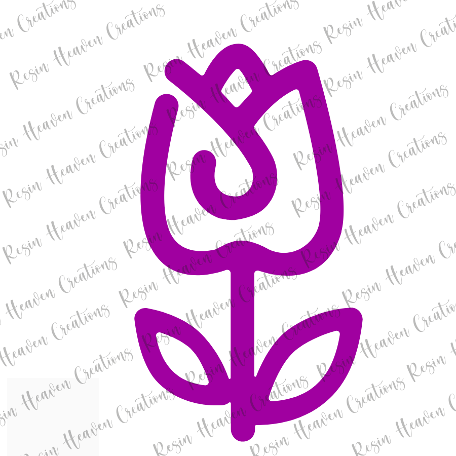 Flower Jumbo Paperclip (Clear)