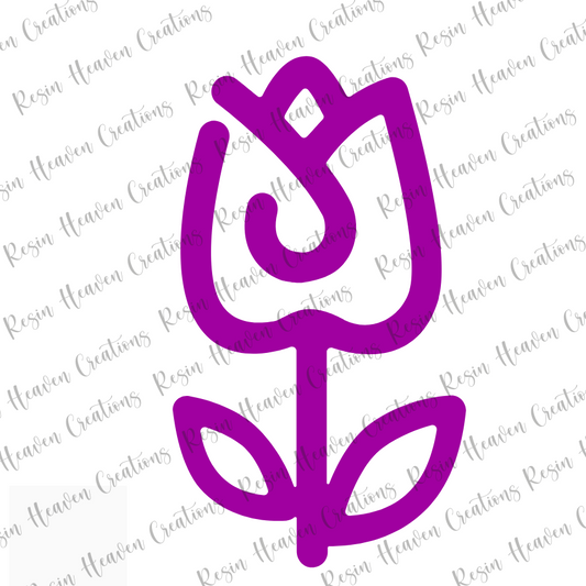 Flower Jumbo Paperclip (Clear)