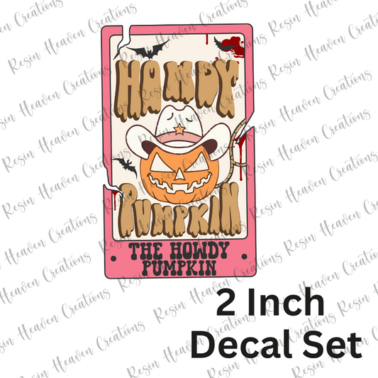 Tarot Card Pumpkin (Decal Set)