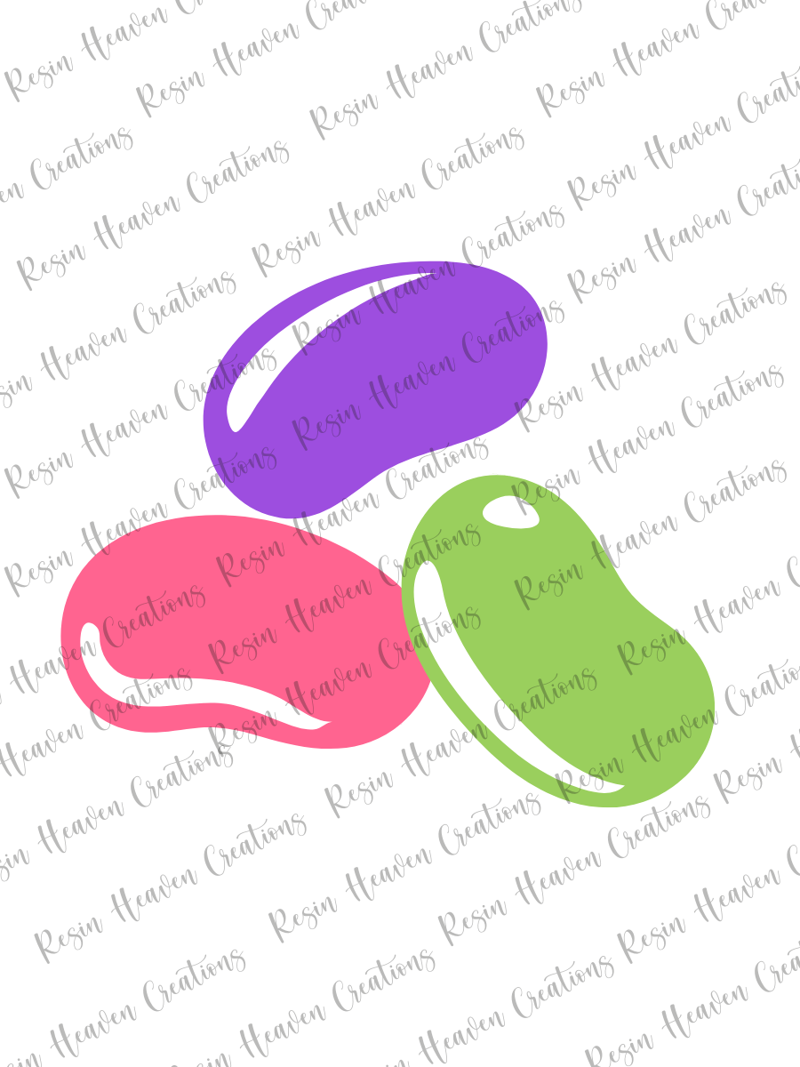 Jelly Beans (keychain or badge reel)