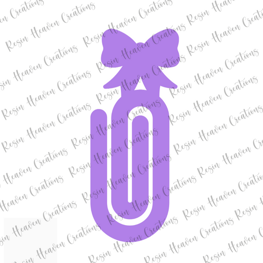 Small BOW JUMBO Paperclip (Clear)